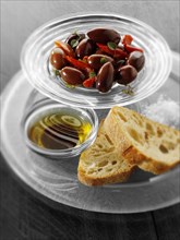 Black olives and balsamic dip