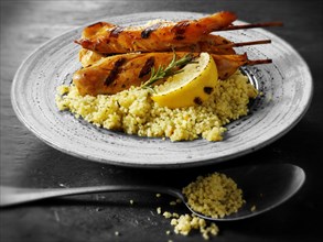 Chicken Kebab and couscous