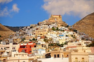 The Venetian city quarter of Ano Syros topped by the Catholic basilica of San Giorgio