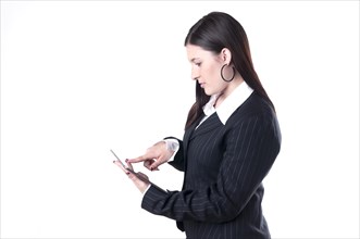 Businesswoman using a tablet PC