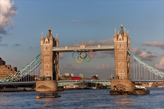 Olympic Rings on Tower Bridge