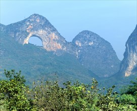 Moon Mountain near Yangshuo