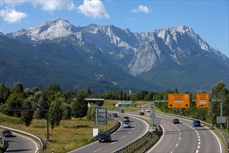 B2 at the tunnel exit and town entrance of Garmisch-Partenkirchen