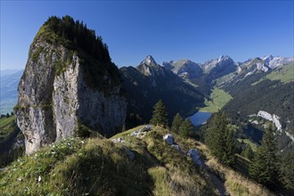 View of the Alpstein mountain group