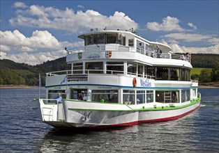 Cruise ship MS Westphalia on Lake Bigge