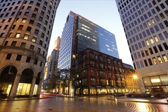 Weybosset Street in the evening