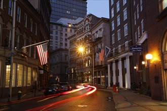 Weybosset Street in the evening