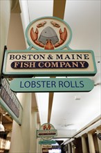 Sign 'Boston and Maine Fish Company'