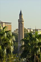 View of the Antalya Ulu Camii or Yivli Minare Camii mosque in Antalya