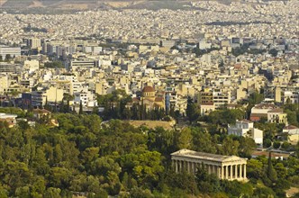 View from the Acropolis over the city of Athens