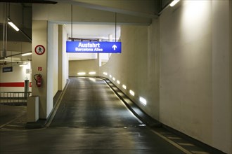 Exit of an underground car park