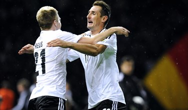 Miroslav Klose celebrating his goal