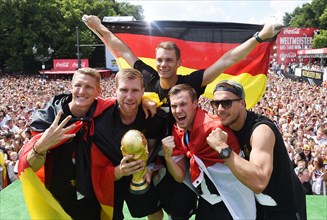 Reception of the German national team after their victory at the FIFA World Cup 2014