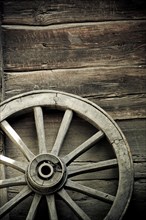 Old wheel of wagon