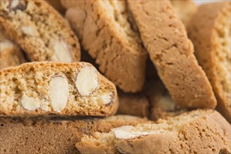 Closeup of Italian almond cookies