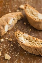 Closeup of Italian almond cookies