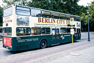 City tour bus in Berlin-Tiergarten