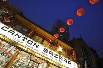 Cantonese Bazar and paper lanterns