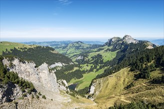 View of the Appenzell Alps as seen from the geological mountain trail