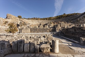 Overlooking the ancient amphitheatre in Ephesus