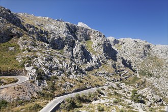 Winding road to Cala de Sa Calobra