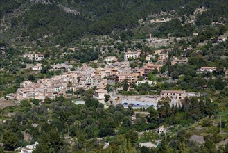 View of the mountain village of Estellencs
