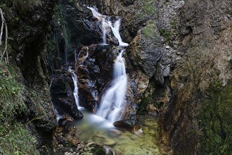 Waterfall in the Wasserlochklamm gorge near Palfau