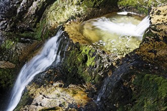 Waterfall in the Wasserlochklamm gorge near Palfau