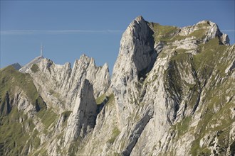 Hundstein Mountain in front of Santis Mountain