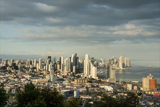 View over the skyline of Panama City from El Ancon