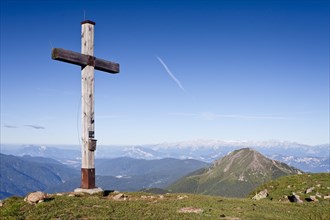 Summit cross on Zanggen mountain