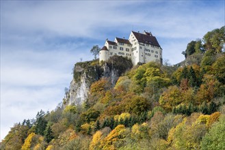 Schloss Werenwag Castle on a cliff in the Upper Danube Valley