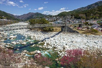 Momosuke bridge over river Kiso