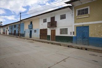 Colorful colonial-style houses