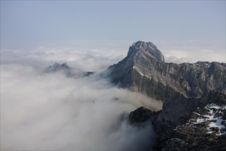 Low stratus as seen from Saentis mountain