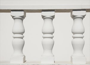 White stone balustrades