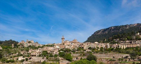 View of the old town of Valldemossa