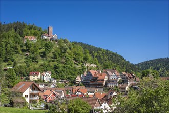 Cityscape with Burg Liebenzell Castle