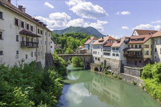 Old town on the river Sora