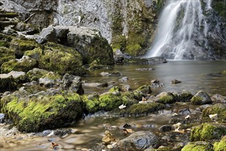 Waterfall in the Wasserlochklamm gorge near Palfau