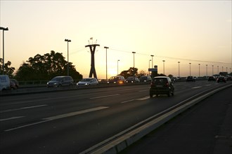 Traffic at sunrise