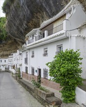 Houses built into rock