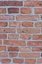 Wall made of red bricks