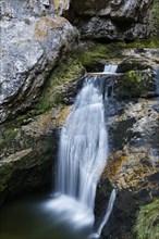 Waterfall in the Wasserlochklamm gorge near Palfau