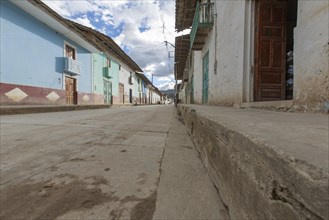 Colorful colonial-style houses