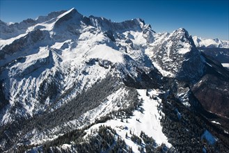 Garmisch Classic area with Zugspitze and Hollental