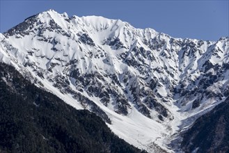 Mountain range Mount Hotaka with snow