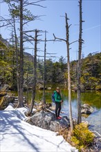 Young woman at Myojin First Pond