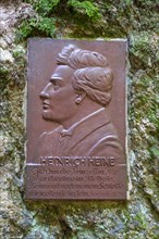Memorial plaque to Heinrich Heine