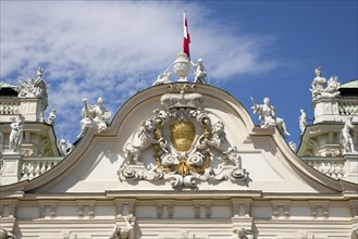 Coat of arms above Belvedere Palace